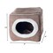 Pet Adobe Pet Adobe Cozy Cave Enclosed Cube Pet Bed - Light Coffee 683765JAT - alternate 2